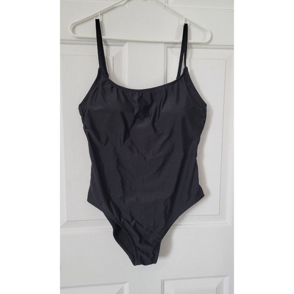Hurley Sporty Women's‎ One Piece Swimsuit Size XL Black Strappy Back - Picture 3 of 16